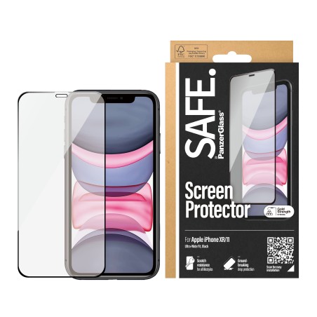 SAFE. by PanzerGlass Skærmbeskytter Sort Transparent Apple iPhone 11, XR